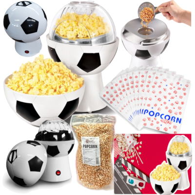 Maszynka domowa do popcornu 1kg BIO ziaren kukurydzy 50 szt. torebek